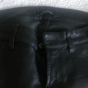 100% Leather J Brand Moto Style pants